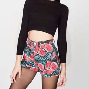 American Apparel High Waisted Watermelon Shorts